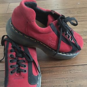 Doc Marten chunky sole vintage suede shoes